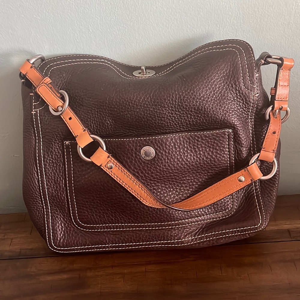 Brown Leather Coach Purse